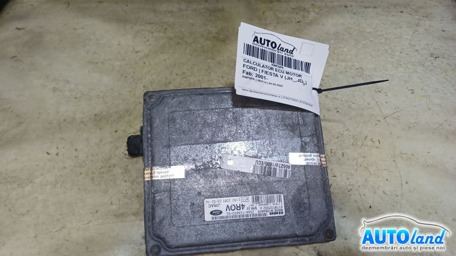 Calculator Ecu Motor 2s6a12a650sg Ford FIESTA V JH ,JD 2001