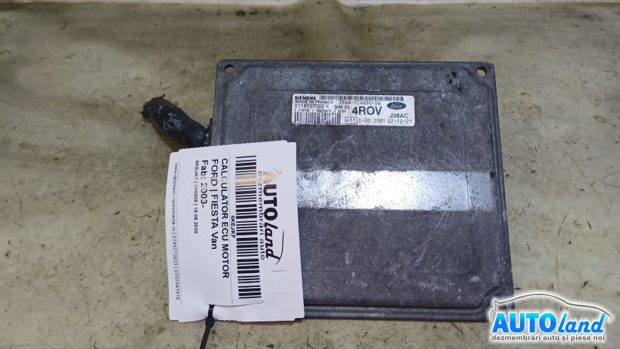 Calculator Ecu Motor 2s6a12a650sg Ford FIESTA Van 2003