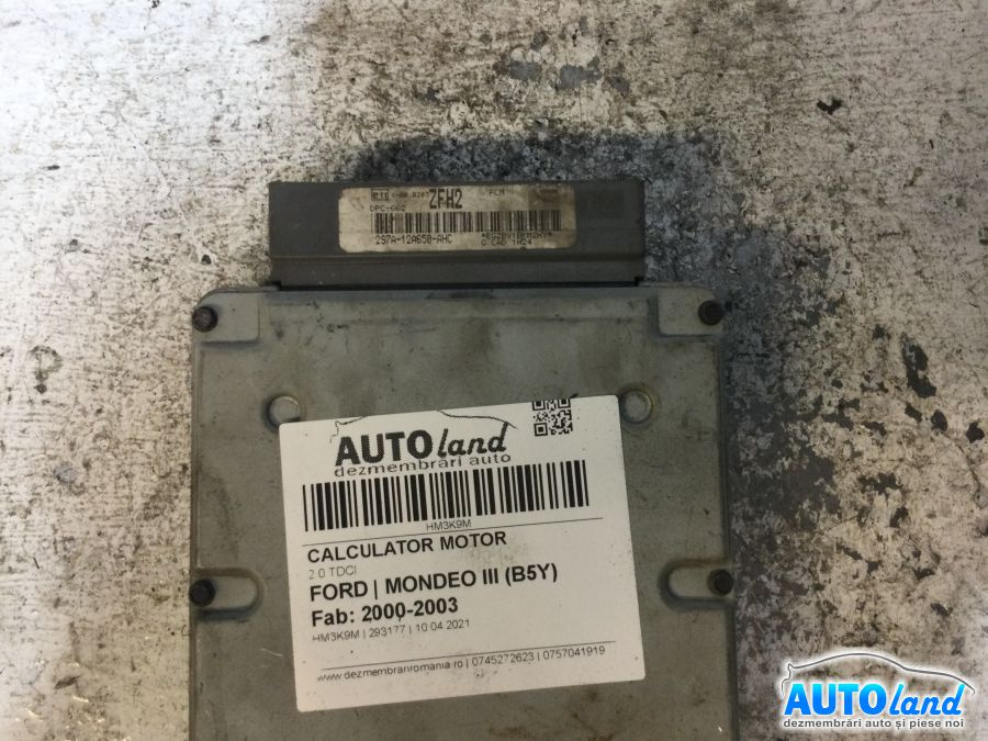 Calculator Ecu Motor 2s7a12a650 Ahc 2.0 TDCI Ford MONDEO III B5Y 2000-2003