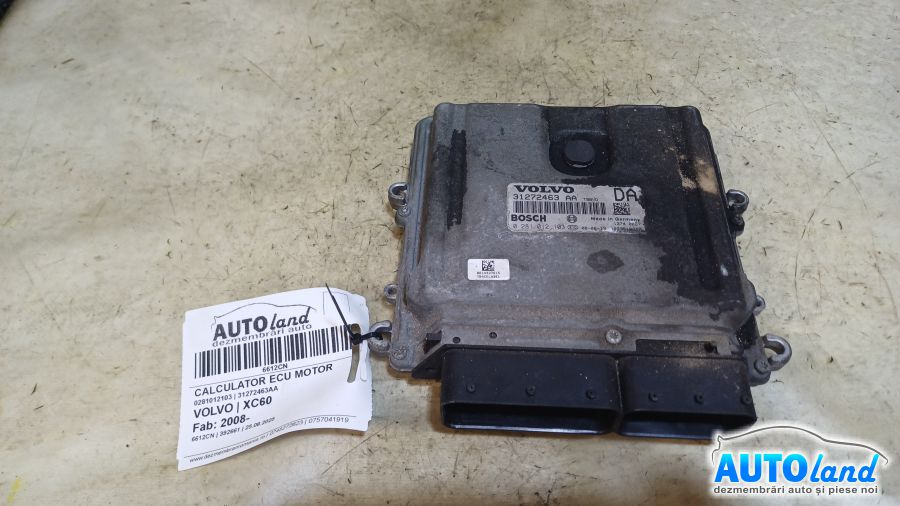 Calculator Ecu Motor 31272463aa 0281012103 Volvo XC60 2008