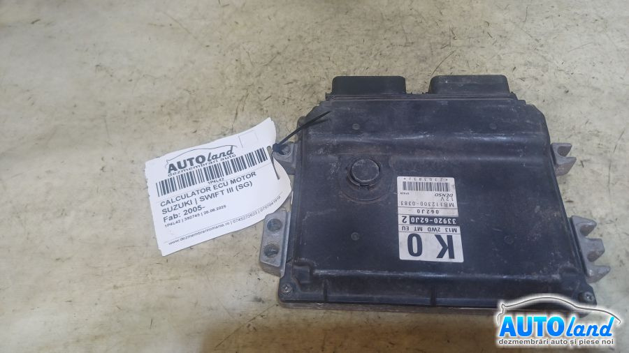 Calculator Ecu Motor 3392062j0 Suzuki SWIFT III SG 2005