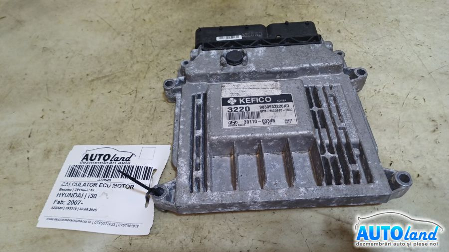 Calculator Ecu Motor 3911003345 Benzina Hyundai i30 2007