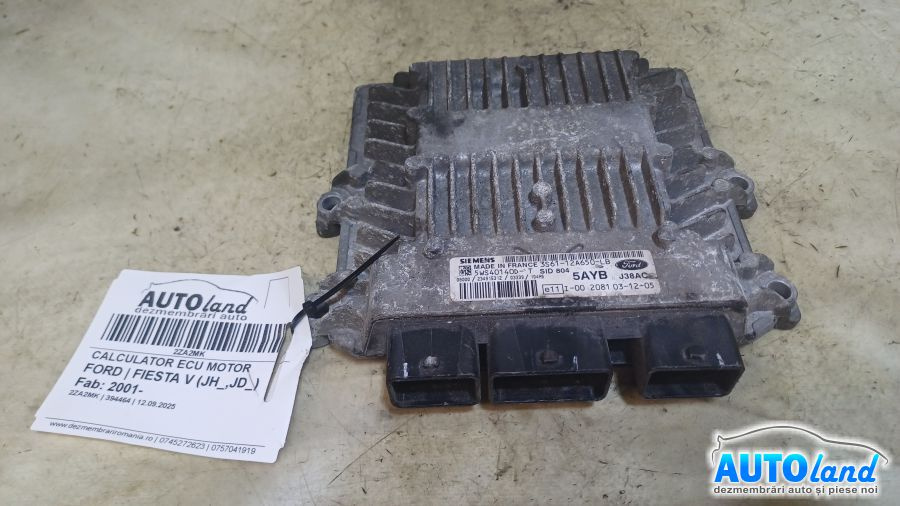 Calculator Ecu Motor 3s6112a650lb Ford FIESTA V JH ,JD 2001