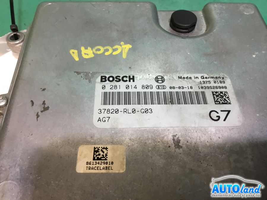 Calculator Ecu Motor 4079182384 I-dtec,0281014809 Honda ACCORD IX CU 2008