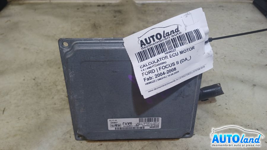 Calculator Ecu Motor 4m5112a650hj 1.6 Ford FOCUS II DA 2004-2008
