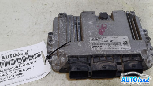 Calculator Ecu Motor 4m5112a650ne 1.6 TDCI Ford FOCUS II DA 2004-2008