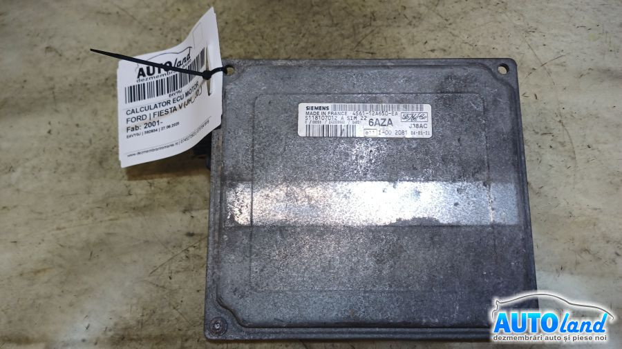 Calculator Ecu Motor 4s6112a650ea Ford FIESTA V JH ,JD 2001
