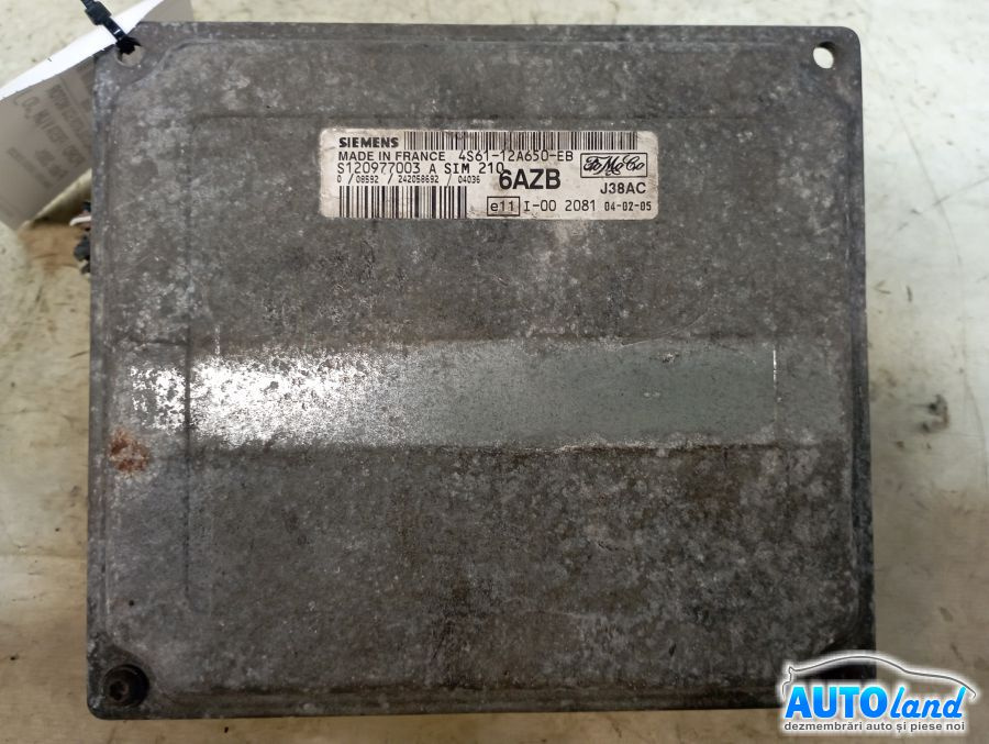 Calculator Ecu Motor 4s6112a650eb Ford FIESTA V JH ,JD 2001