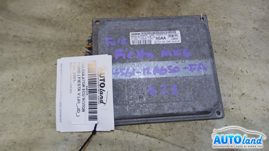 Calculator Ecu Motor 4s6112a650fa Ford FIESTA V JH ,JD 2001