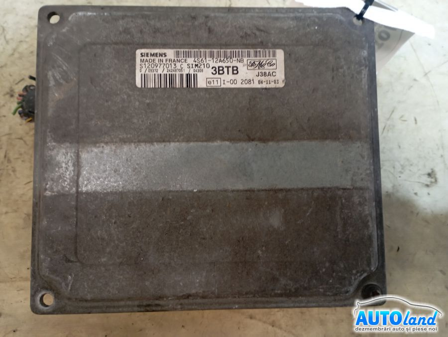 Calculator Ecu Motor 4s6112a650nb Ford FIESTA V JH ,JD 2001