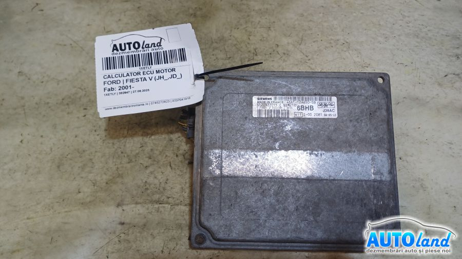 Calculator Ecu Motor 4s6112a650sb Ford FIESTA V JH ,JD 2001