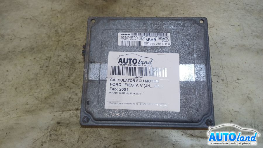 Calculator Ecu Motor 4s6112a650sb Ford FIESTA V JH ,JD 2001