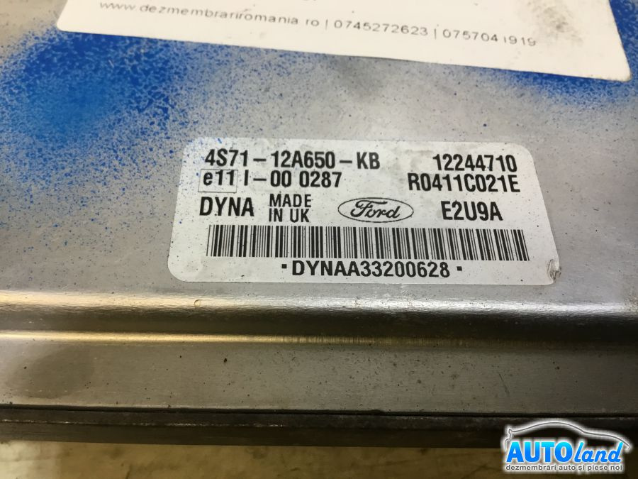 Calculator Ecu Motor 4s7112a650kb Ford MONDEO III limuzina B4Y 2000-2007