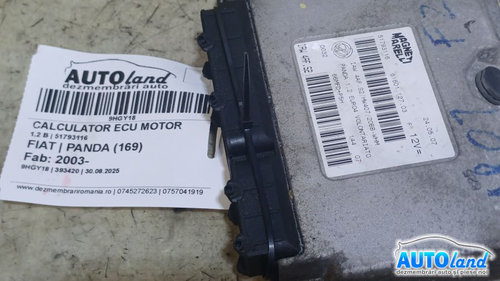 Calculator Ecu Motor 51793116 1.2 B Fiat PANDA 169 2003