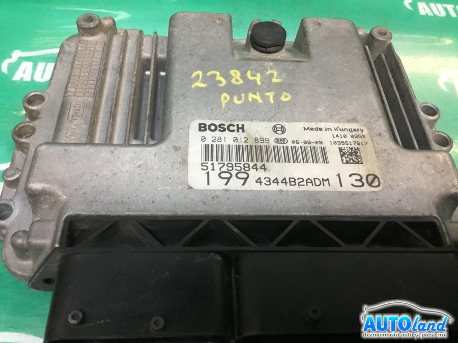 Calculator Ecu Motor 51795844 1.9 D Multijet,199a5000 Fiat PUNTO 1999-2012