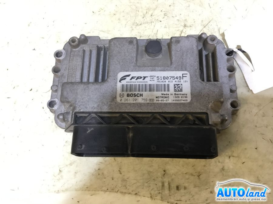 Calculator Ecu Motor 51807549 1.4 B 0261201759 Fiat 500 2007