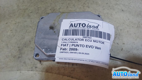Calculator Ecu Motor 51868974 1.4inj Fiat PUNTO EVO Van 2009
