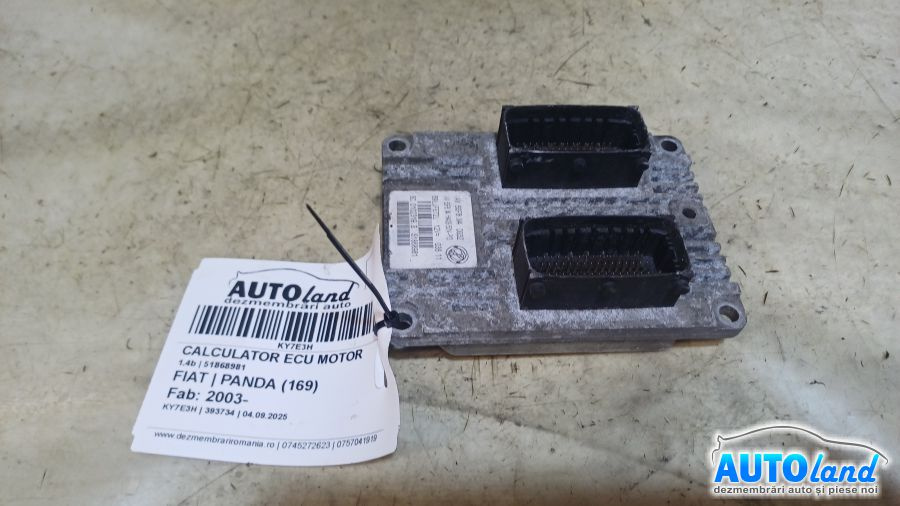Calculator Ecu Motor 51868981 1.4b Fiat PANDA 169 2003