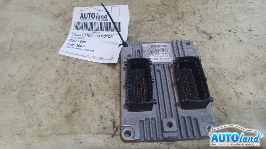 Calculator Ecu Motor 51903135 1.4 Fiat 500 2007