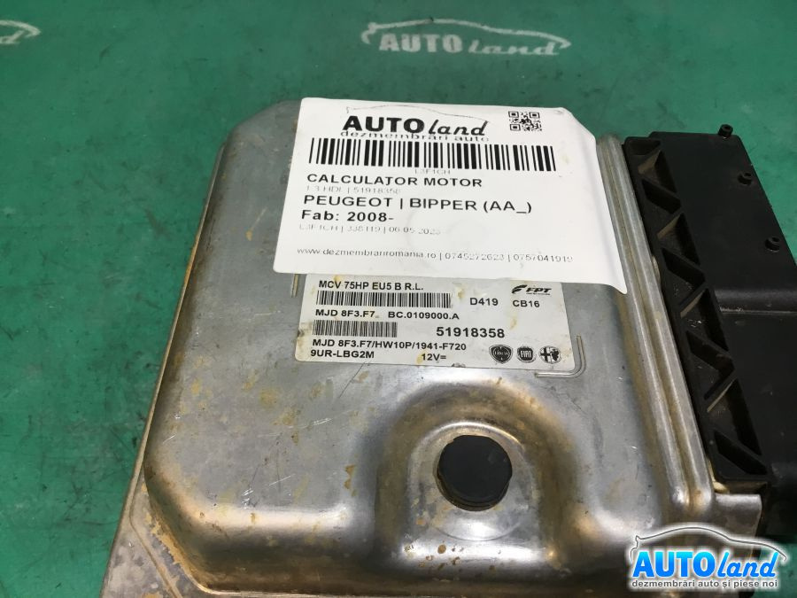 Calculator Ecu Motor 51918358 1.3 HDI, Peugeot BIPPER AA 2008