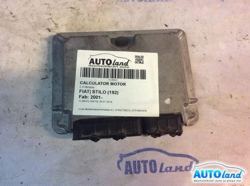 Calculator Ecu Motor 55180343 2.4 Benzina Fiat STILO 192 2001