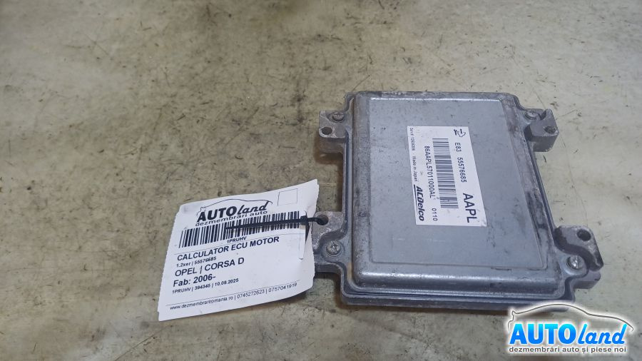 Calculator Ecu Motor 55576685 1.2xer Opel CORSA D 2006