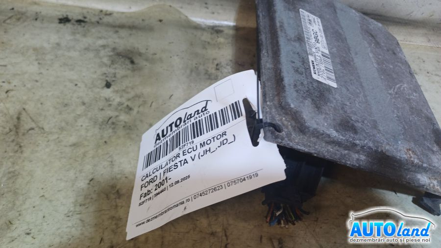 Calculator Ecu Motor 5s6112a650dc Ford FIESTA V JH ,JD 2001