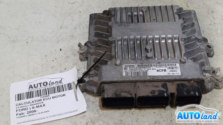 Calculator Ecu Motor 5ws40227e 2.0 Diesel Ford S-MAX 2006