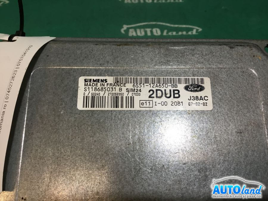 Calculator Ecu Motor 6s5112a650bb 1.3 B Ford KA 2008