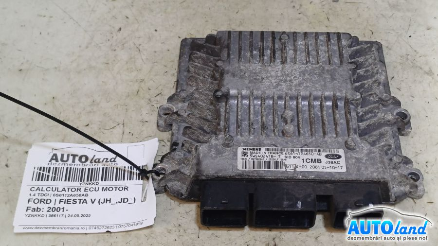 Calculator Ecu Motor 6s6112a650ab 1.4 TDCI Ford FIESTA V JH ,JD 2001