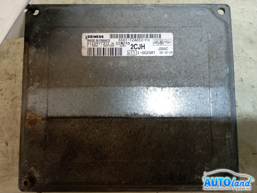 Calculator Ecu Motor 6s6112a650fh 1.25b Ford FIESTA V JH ,JD 2001