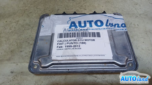 Calculator Ecu Motor 73501877 Fiat PUNTO 1999-2012