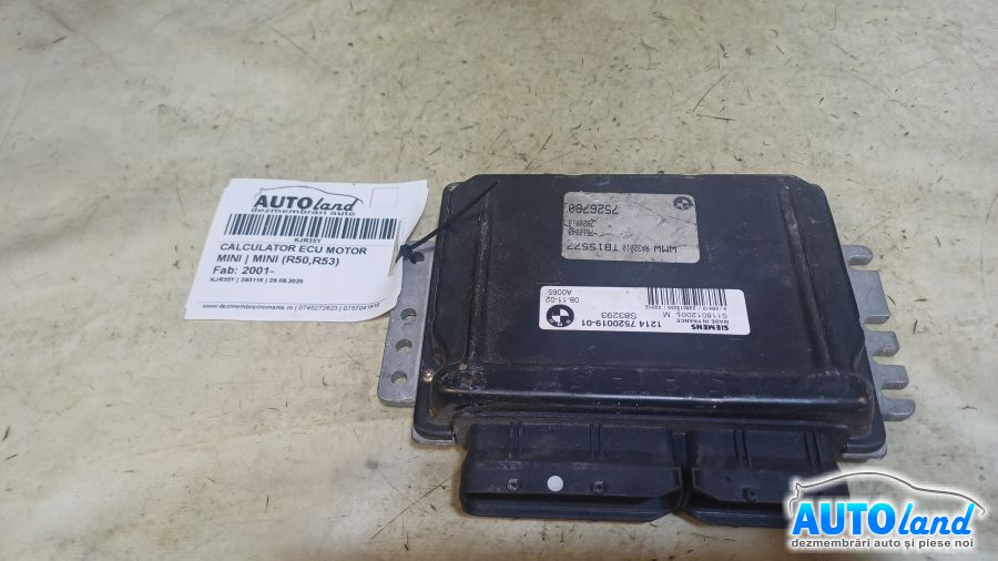 Calculator Ecu Motor 7520019 Mini MINI R50,R53 2001