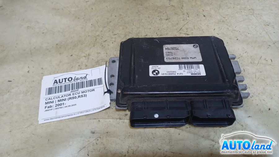 Calculator Ecu Motor 7526784 Mini MINI R50,R53 2001