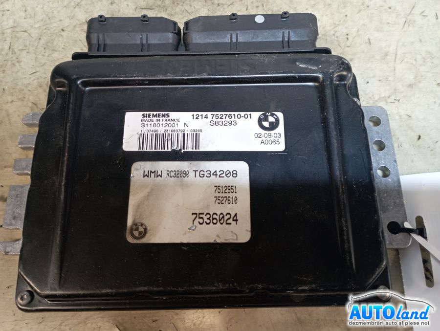 Calculator Ecu Motor 7527610 1.6 B Mini MINI R50,R53 2001