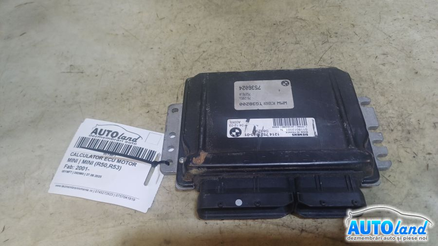 Calculator Ecu Motor 7527610 Mini MINI R50,R53 2001
