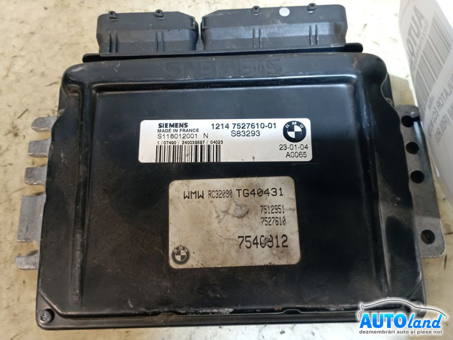 Calculator Ecu Motor 7527610 Mini MINI R50,R53 2001