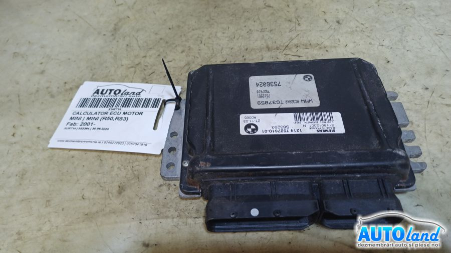 Calculator Ecu Motor 7527610 Mini MINI R50,R53 2001