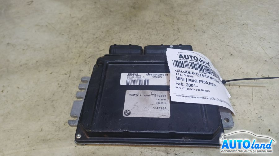 Calculator Ecu Motor 7542310 1.6 B Mini MINI R50,R53 2001