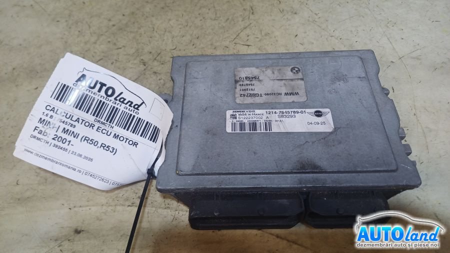 Calculator Ecu Motor 7545789 1.6 B Mini MINI R50,R53 2001