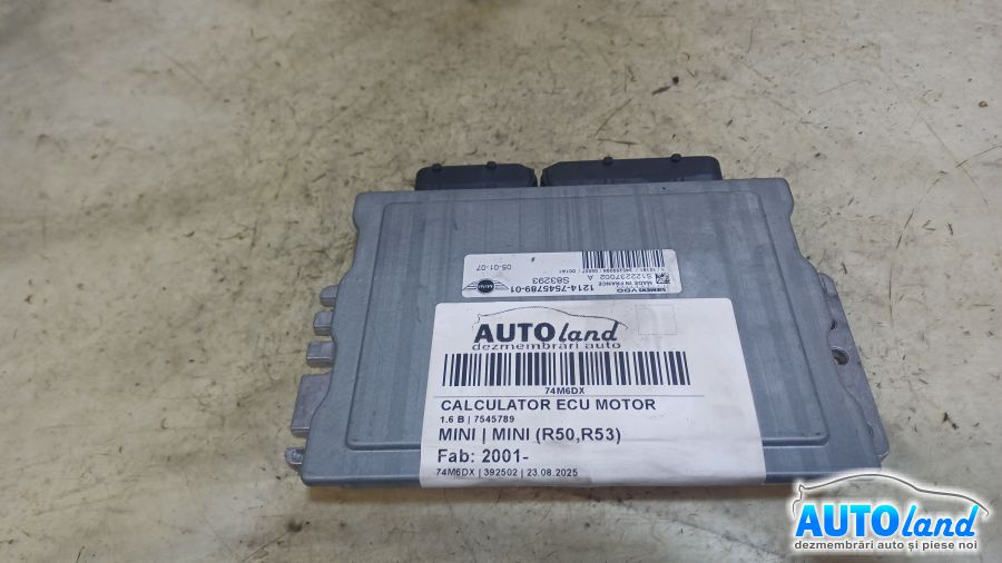 Calculator Ecu Motor 7545789 1.6 B Mini MINI R50,R53 2001