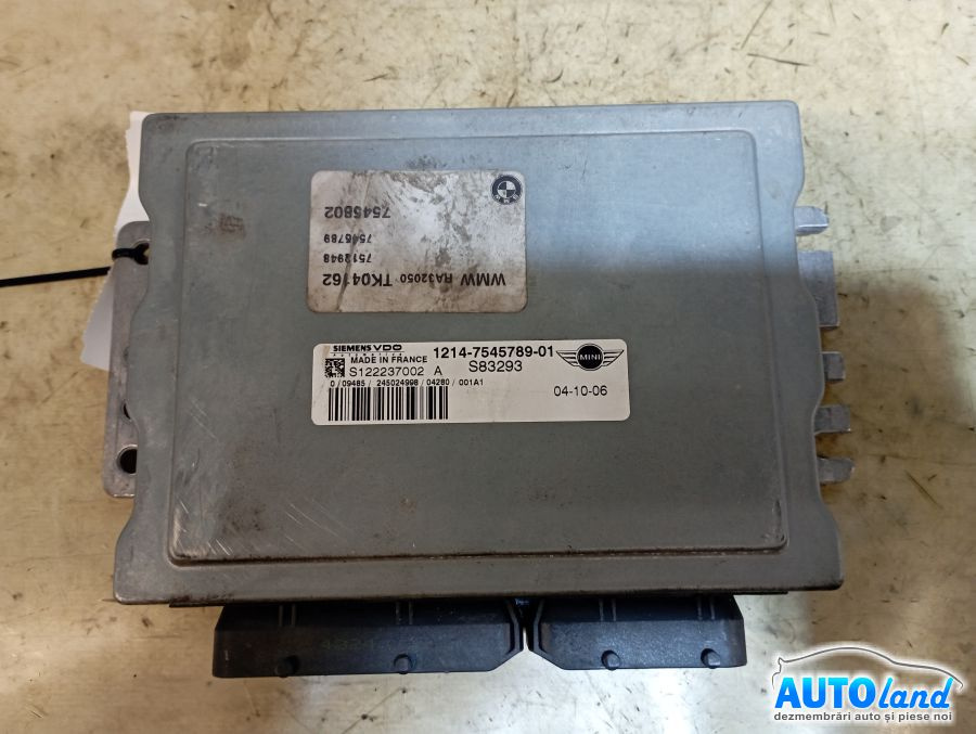 Calculator Ecu Motor 7545789 1.6b Mini MINI R50,R53 2001
