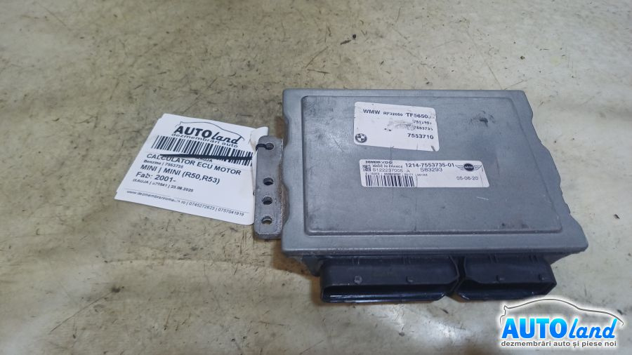 Calculator Ecu Motor 7553735 Benzina Mini MINI R50,R53 2001