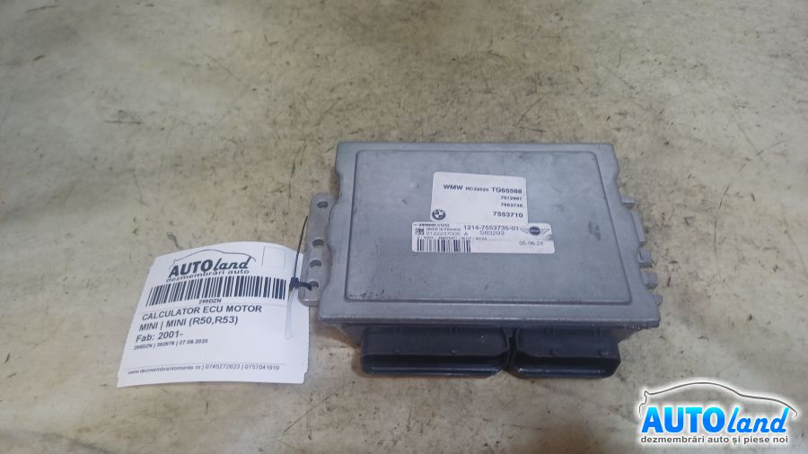 Calculator Ecu Motor 7553735 Mini MINI R50,R53 2001