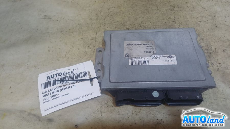 Calculator Ecu Motor 7553735 Mini MINI R50,R53 2001