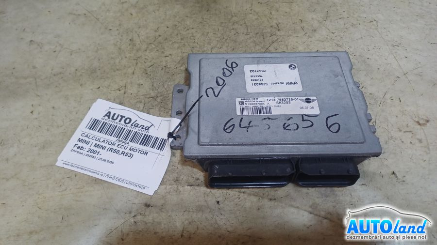 Calculator Ecu Motor 7553735 Mini MINI R