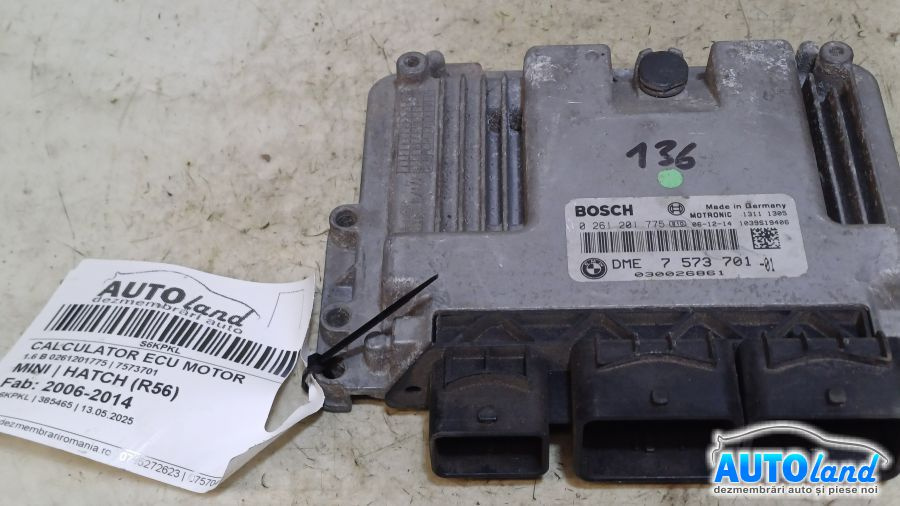 Calculator Ecu Motor 7573701 1.6 B 0261201775 Mini HATCH R56 2006-2014
