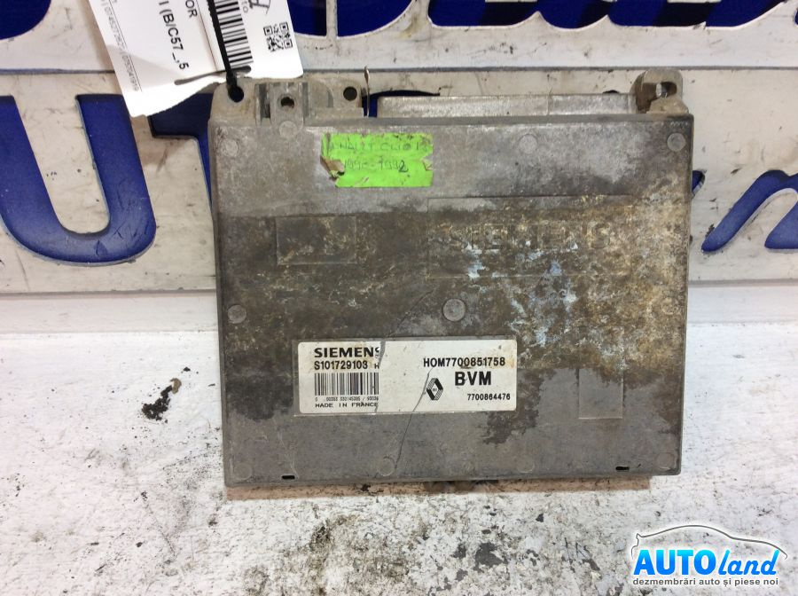 Calculator Ecu Motor 7700851758 1.2 B Renault CLIO I B/C57 ,5/357 1990-1998