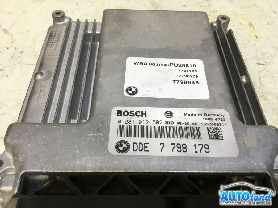 Calculator Ecu Motor 7798179 0281012502 BMW 1 E81,E87 2004