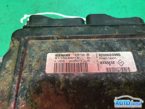 Calculator Ecu Motor 8200020950 1.4/1.6 Benzina Renault MEGANE II BM0/1 ,CM0/1 2002